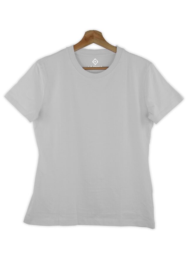Timeless Trim Crew- Grey Heather Tee - Image 2