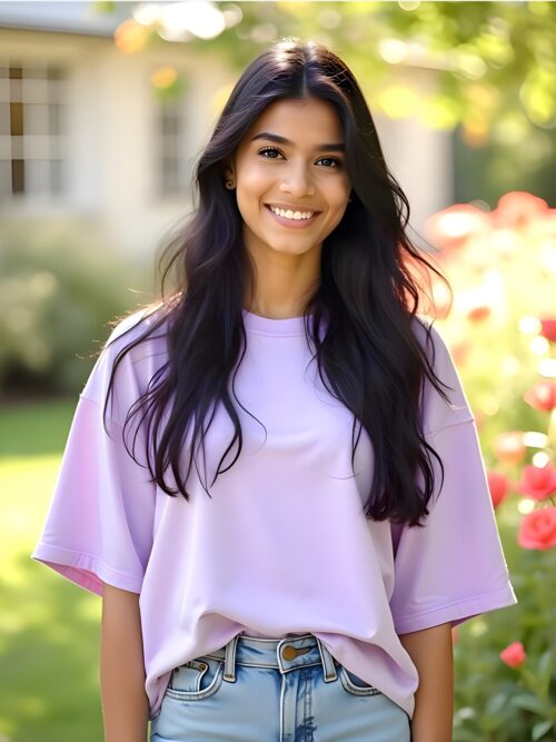 The Big Vibe Oversized - Lilac Tee