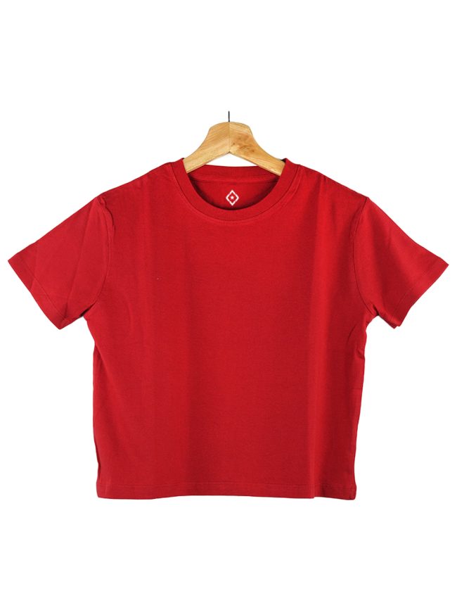 Effortless Chic - Red Crop Top - Image 2