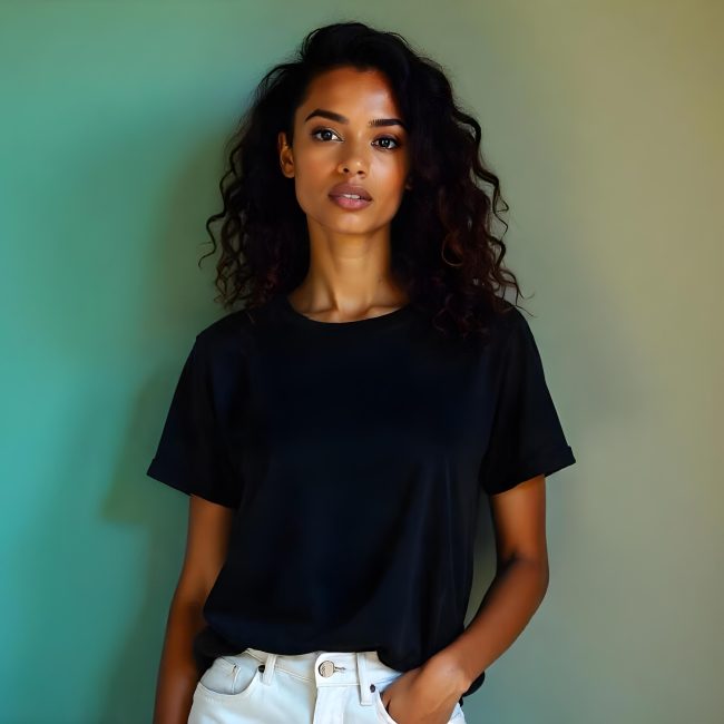 Perfect Slim Fit - Black Tee