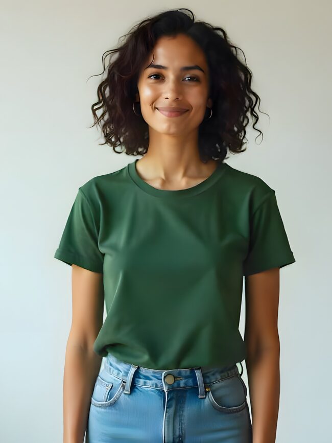 Easy Fit Essential - Bottle Green Tee