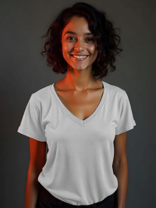 ChillFit V.Neck - Grey Heather Tee