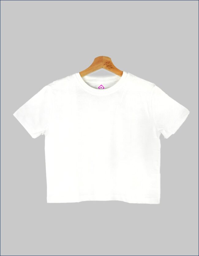 Effortless Chic - White Crop Top - Image 2