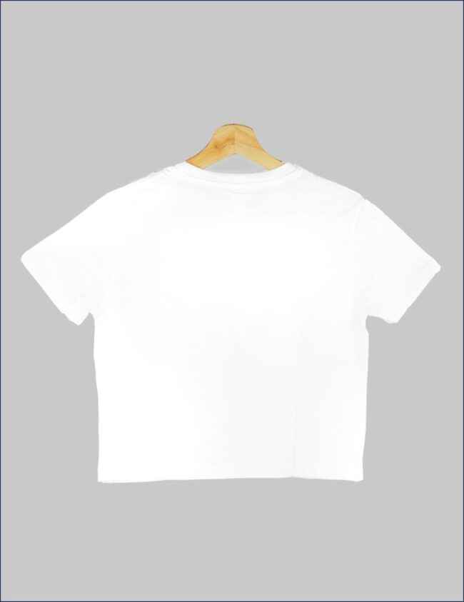 Effortless Chic - White Crop Top - Image 3