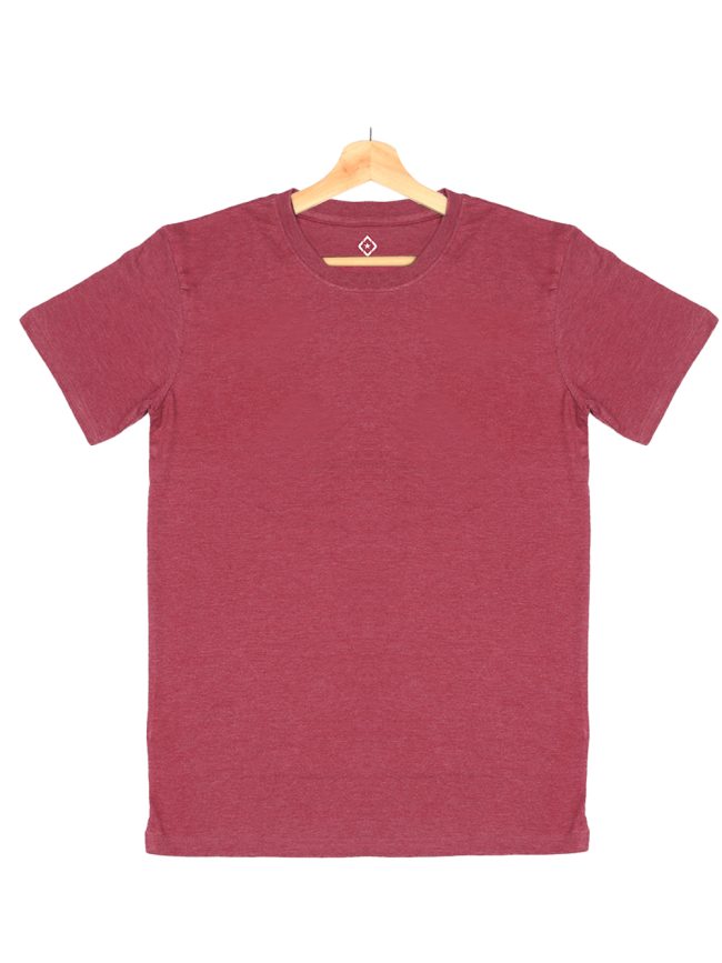 Perfect Slim Fit - Maroon Heather Tee - Image 2