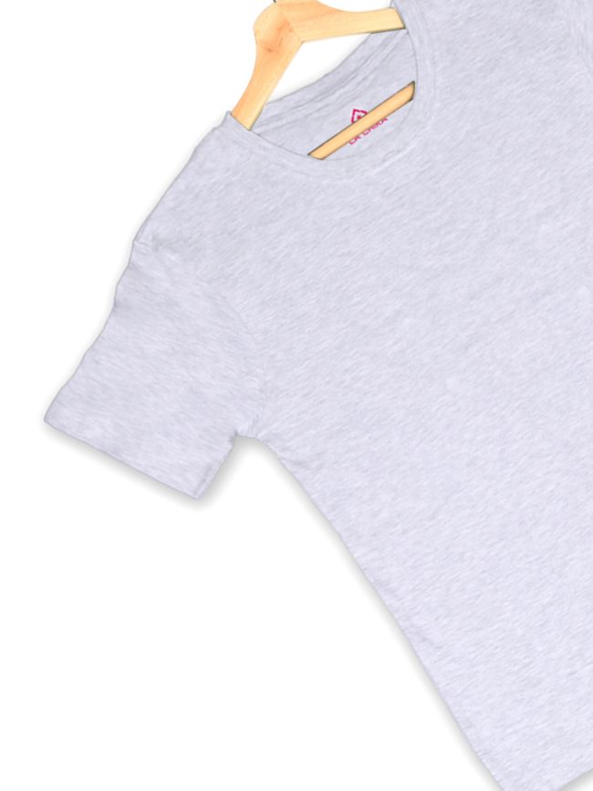 Easy Fit Essenitial - White Grey Heather Tee - Image 3
