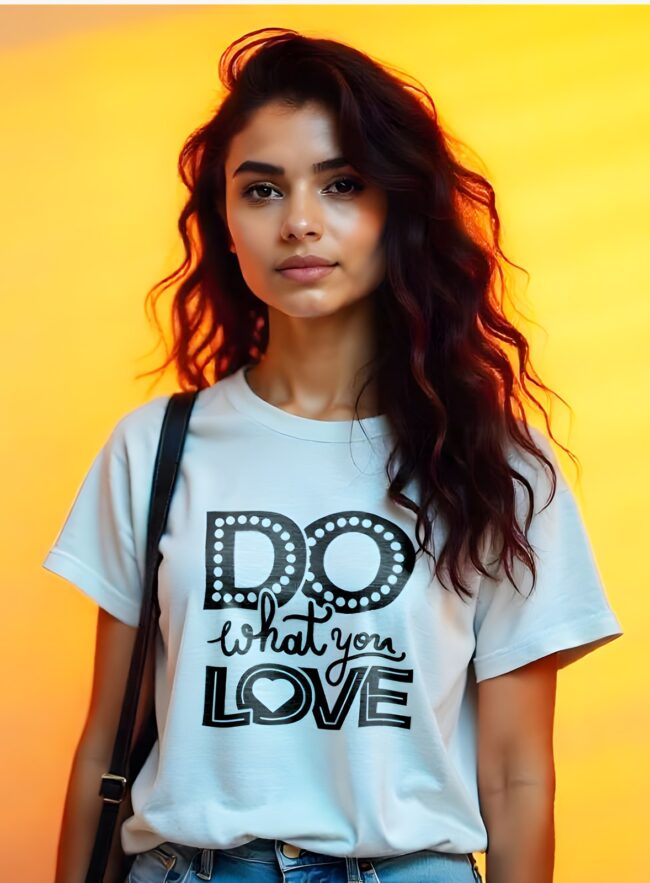 Love Speaks in Details- White Heather Tee - Image 2