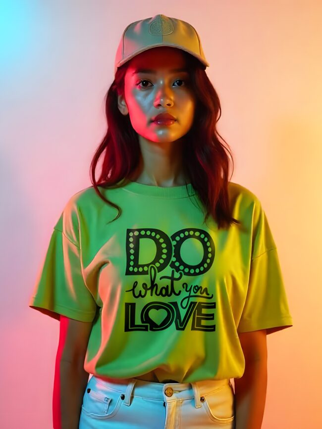 Love Speaks in Details- Kiwi Green Tee - Image 3