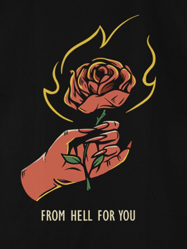 Love Speaks in Details- Black Tee - Image 3