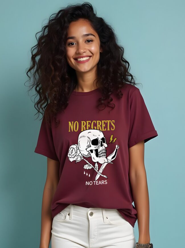 Love Speaks in Details- Maroon Tee. - Image 3
