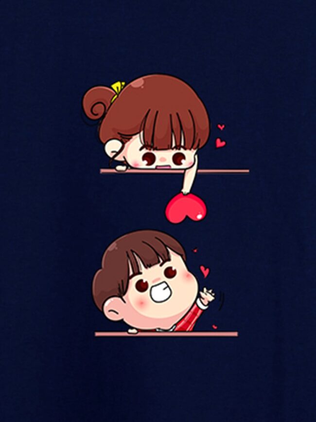 Love Speaks in Details- Navy Blue Tee - Image 3