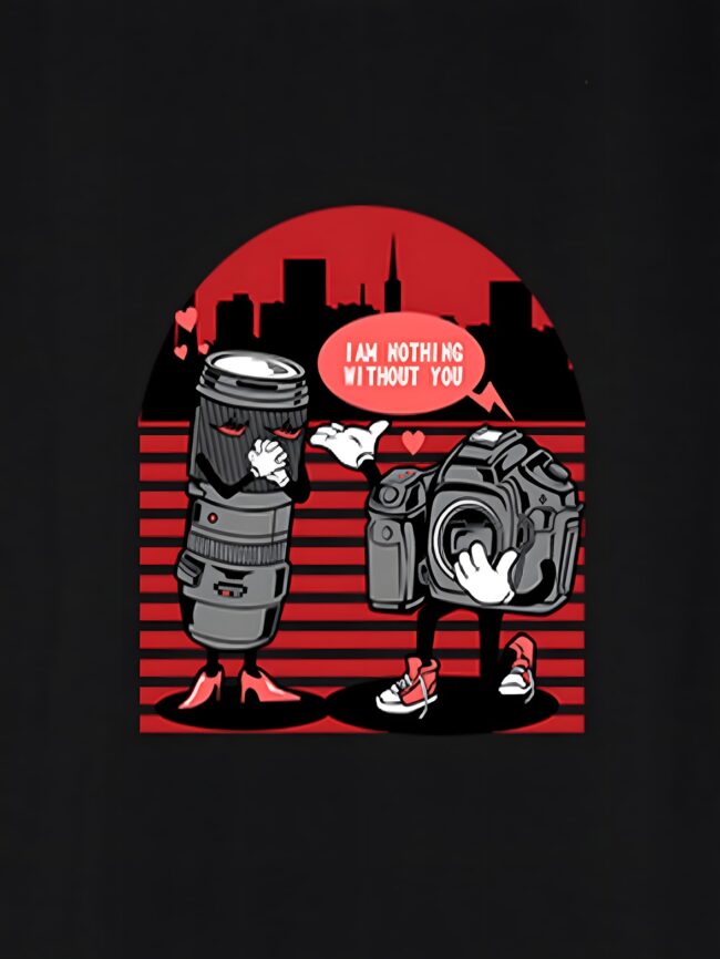 Love Speaks in Details- Black Tee - Image 3