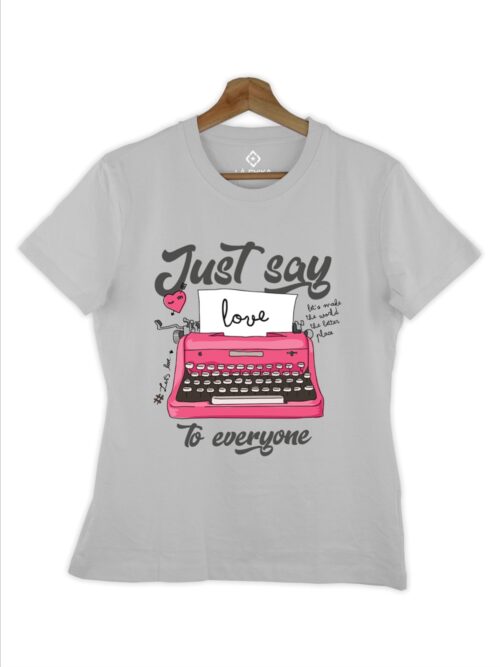 Love Speaks in Details- Grey Heather Tee