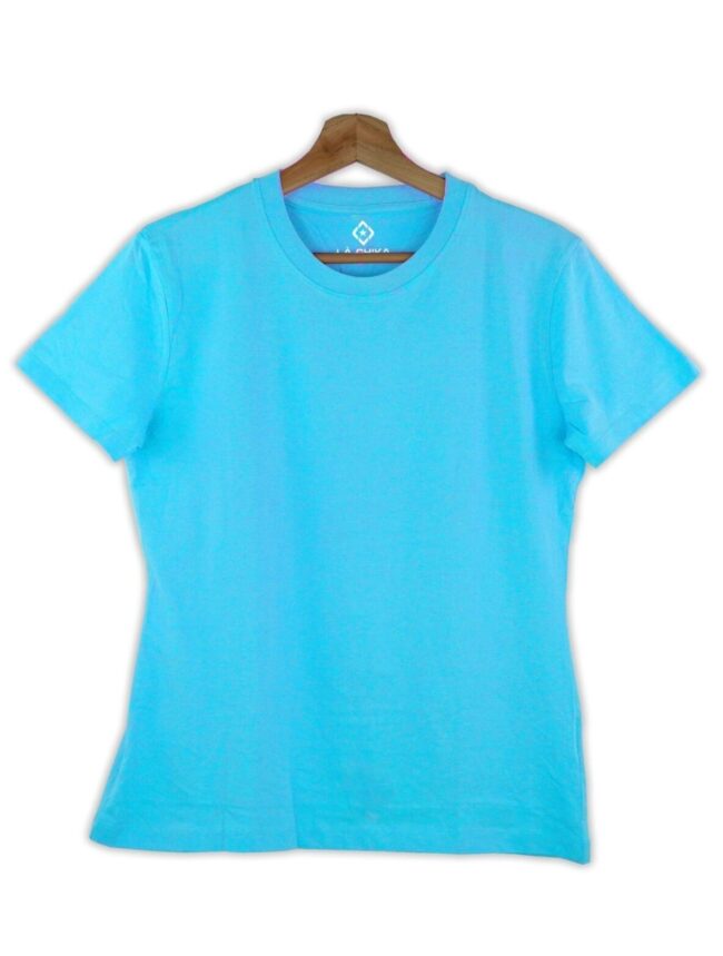 Timeless Trim Crew - Ocean Blue Tee - Image 2